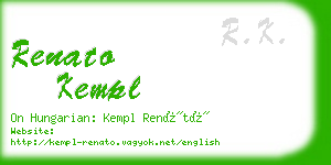 renato kempl business card